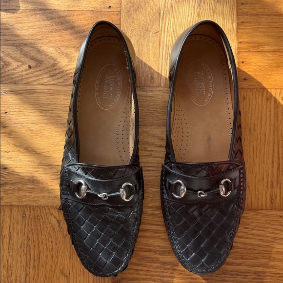 Bottega Veneta style MAUS & HOFFMAN Woven Bit Slip-On size 9.5 leather - Picture 2 of 7
